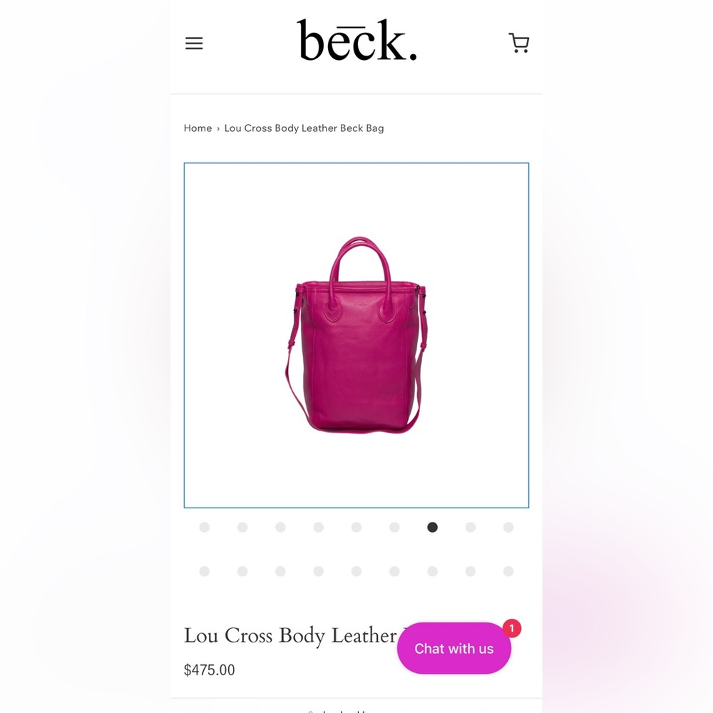 Lou Cross Body Leather Beck Bag